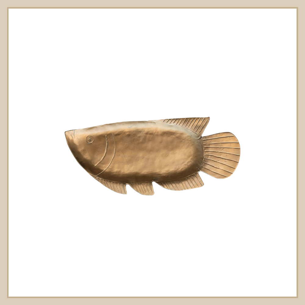 Metal Fish Shaped Tray