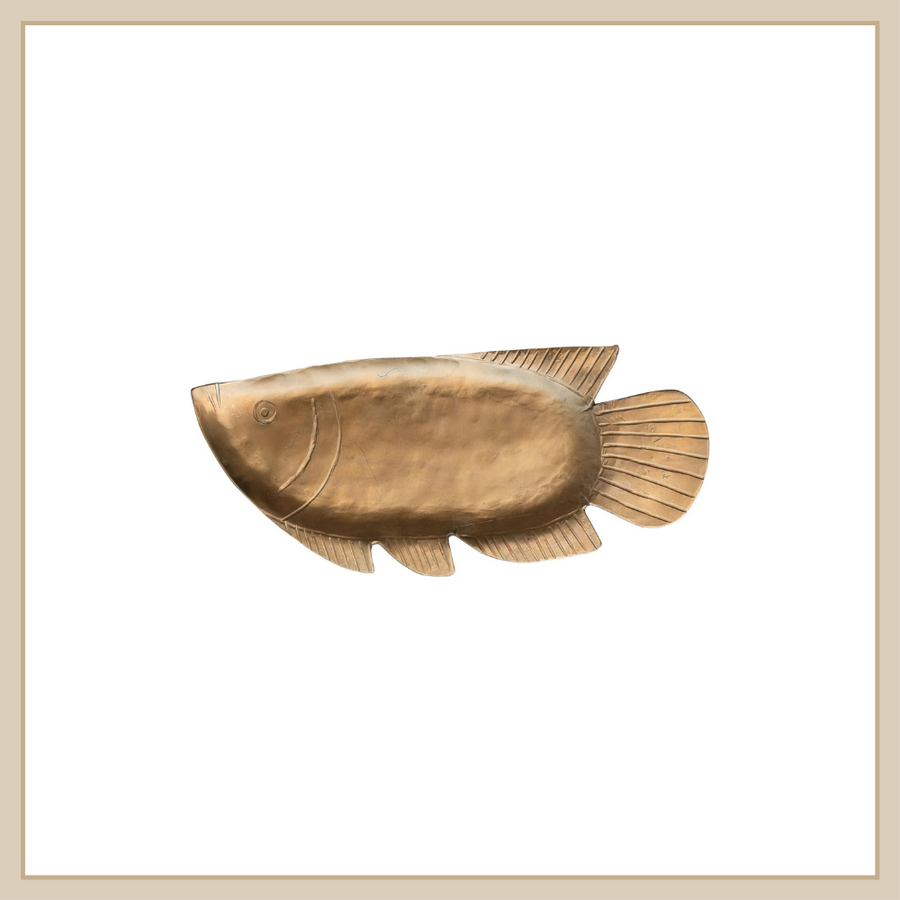 Metal Fish Shaped Tray