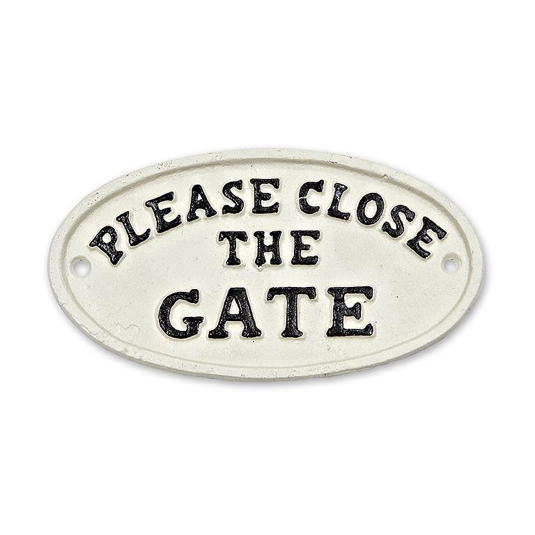 Please Close the Gate Sign