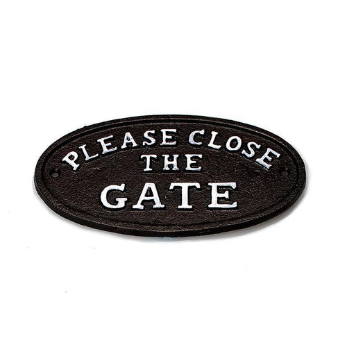 Please Close the Gate Sign