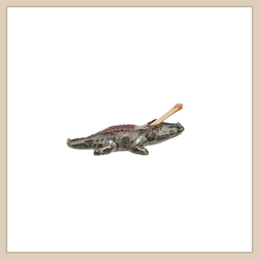 Alligator Matchstick Holder w Striker