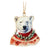 Polar Bear in Sweater Ornament