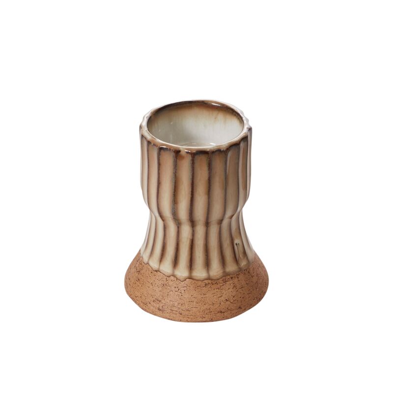 Argon Candleholder - Beige/Brown