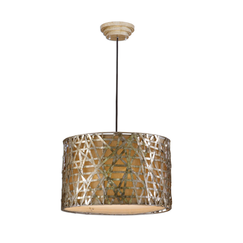 Alita Champagne Metal Pendant Light