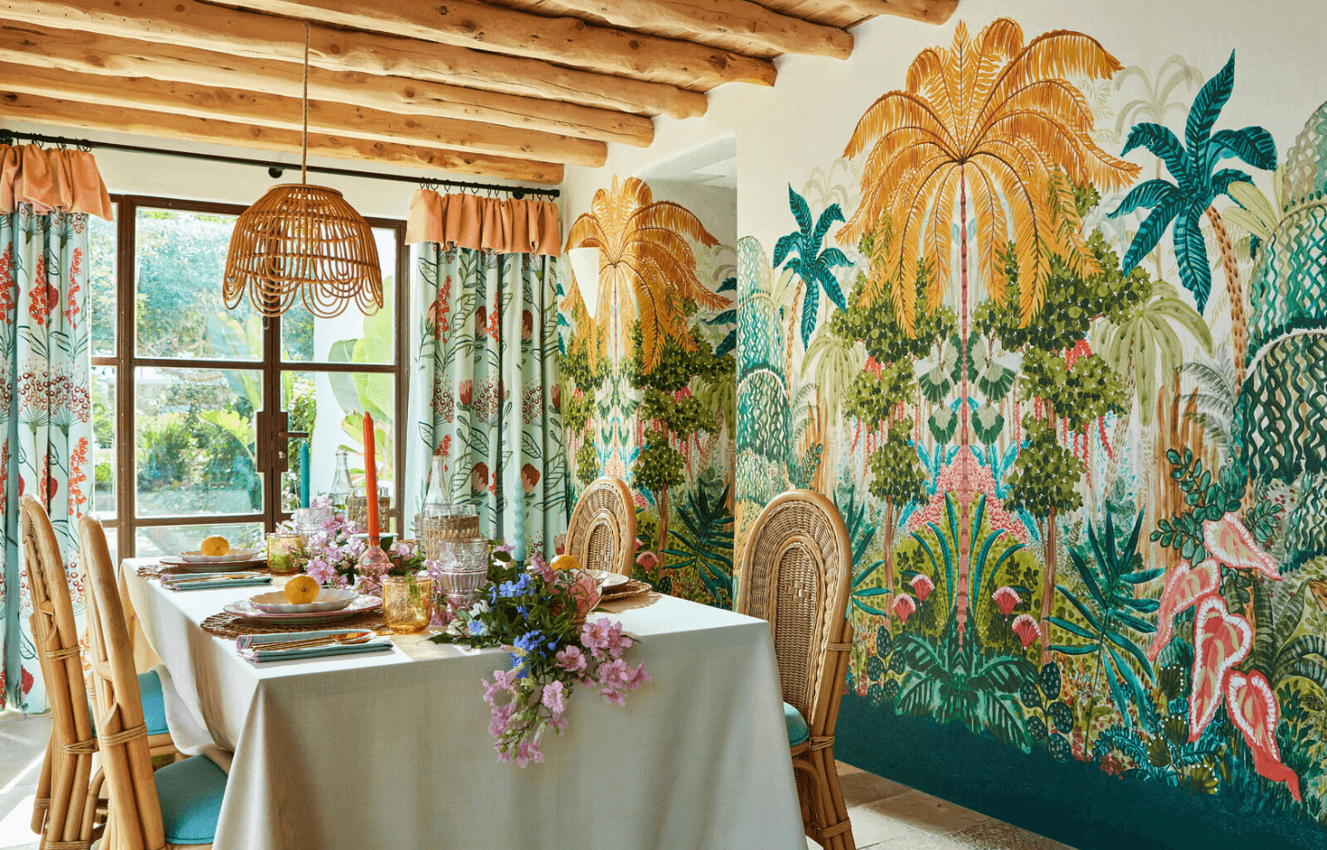 Mombasa Tropical Banner Wallpaper