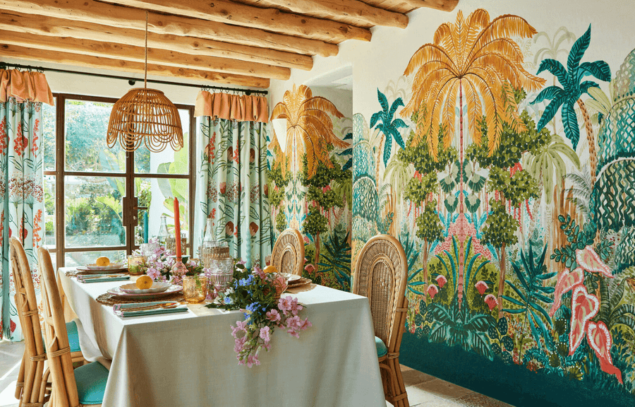 Mombasa Tropical Banner Wallpaper