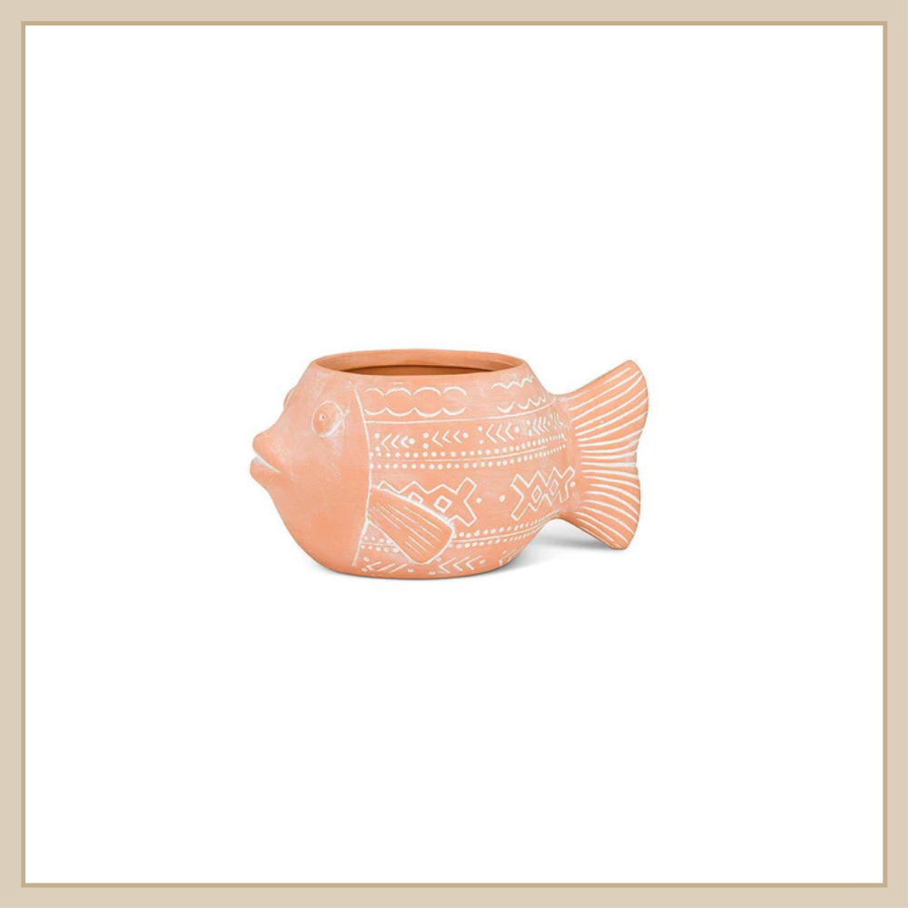 Large Wide Fish Planter - Envy Paint & Design LTD