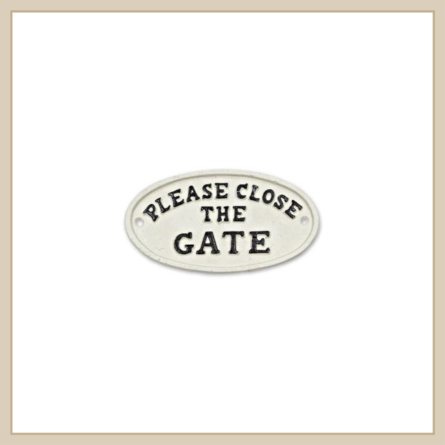 Please Close the Gate Sign - Envy Paint & Design LTD