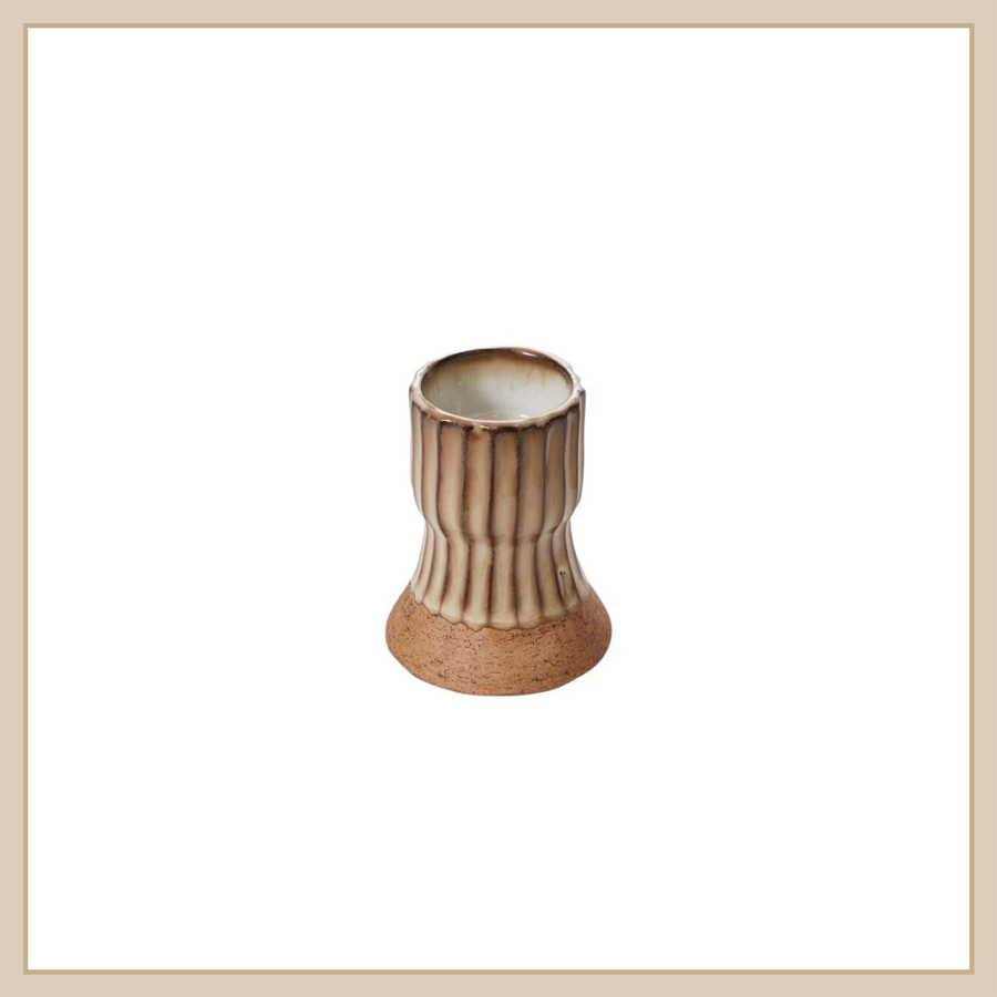Argon Candleholder - Beige/Brown - Envy Paint & Design LTD