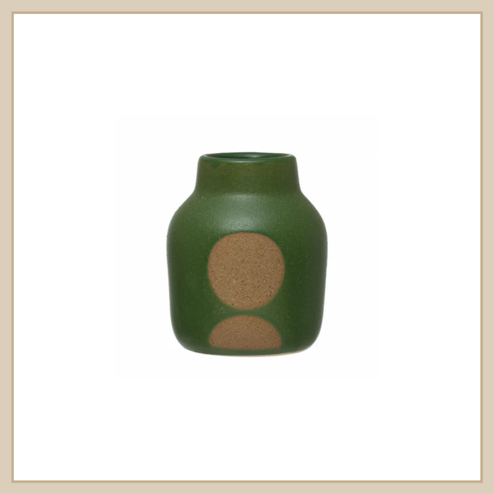 Stoneware Vase w/ Circle - Envy Paint & Design LTD
