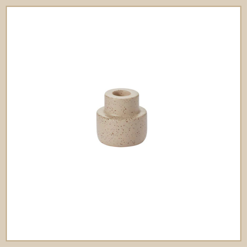 Piedra Candleholder - Beige - Envy Paint & Design LTD