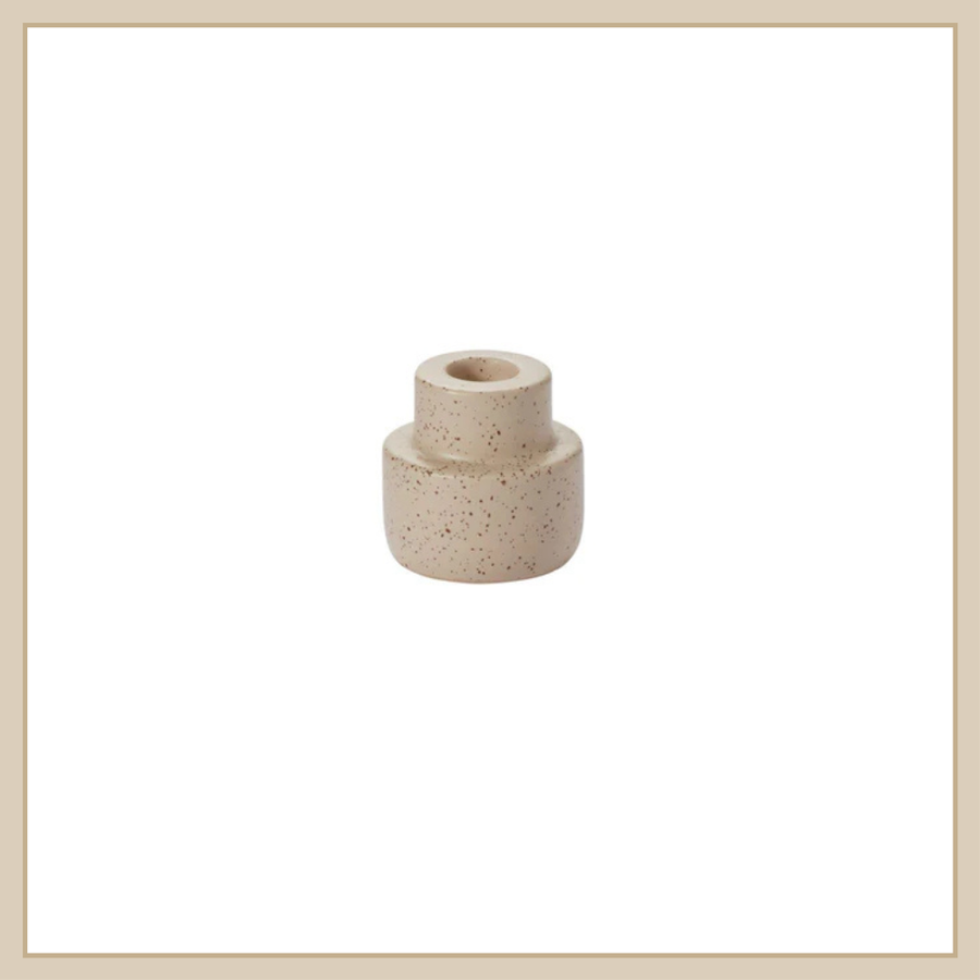 Piedra Candleholder - Beige - Envy Paint & Design LTD