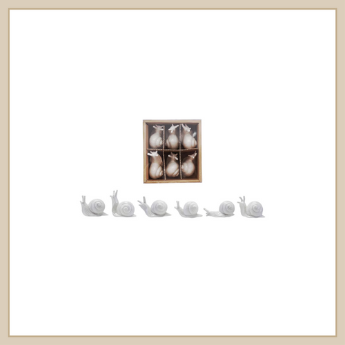 Stoneware Snails Set of 6