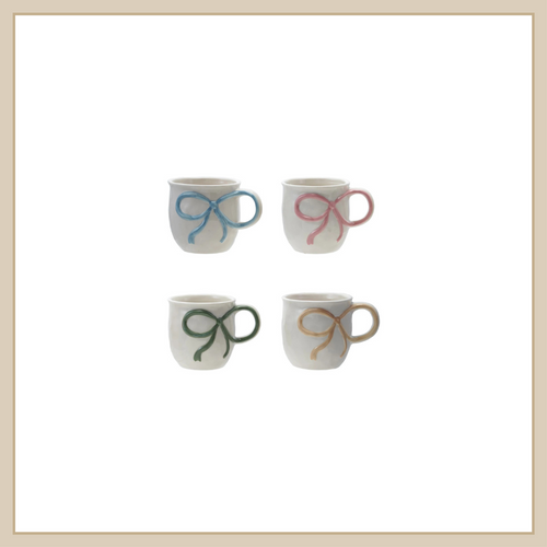 18oz Stoneware Mug w/ Bow