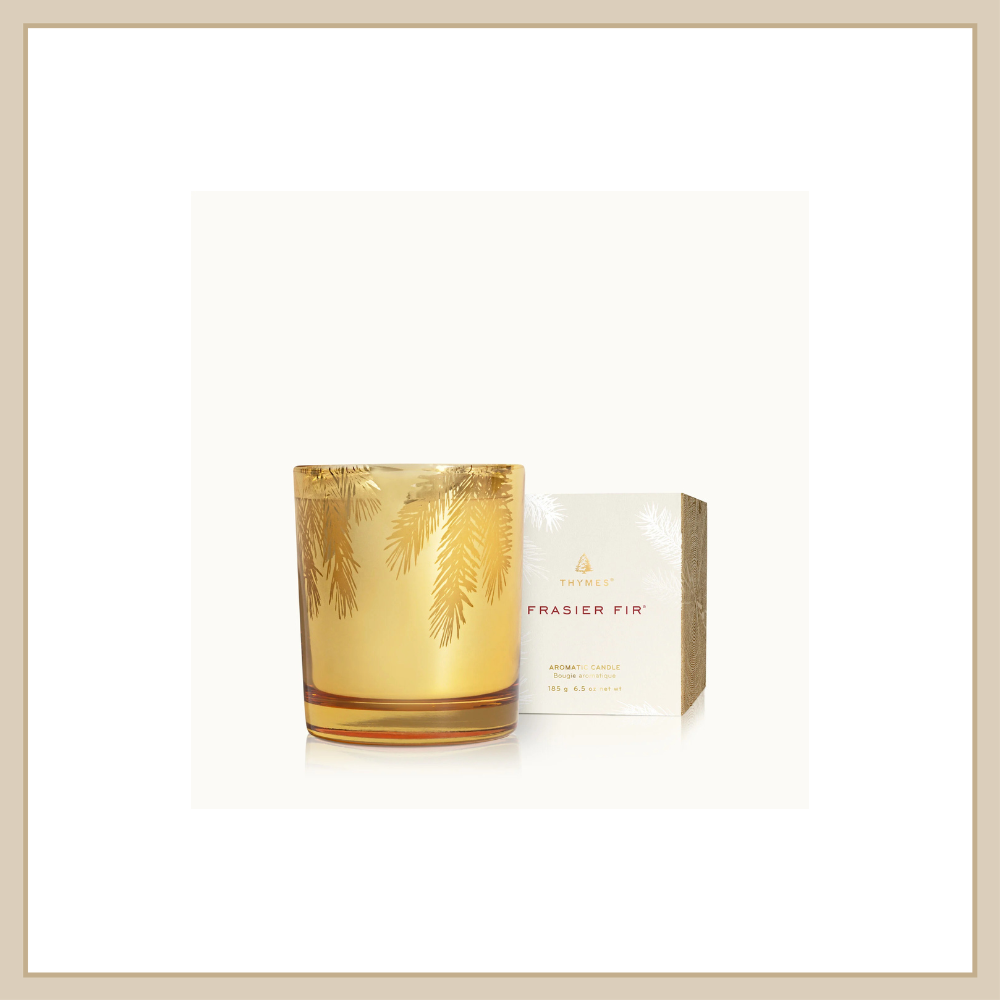 Frasier Fir 6.5 oz Gilded Gold Poured Candle