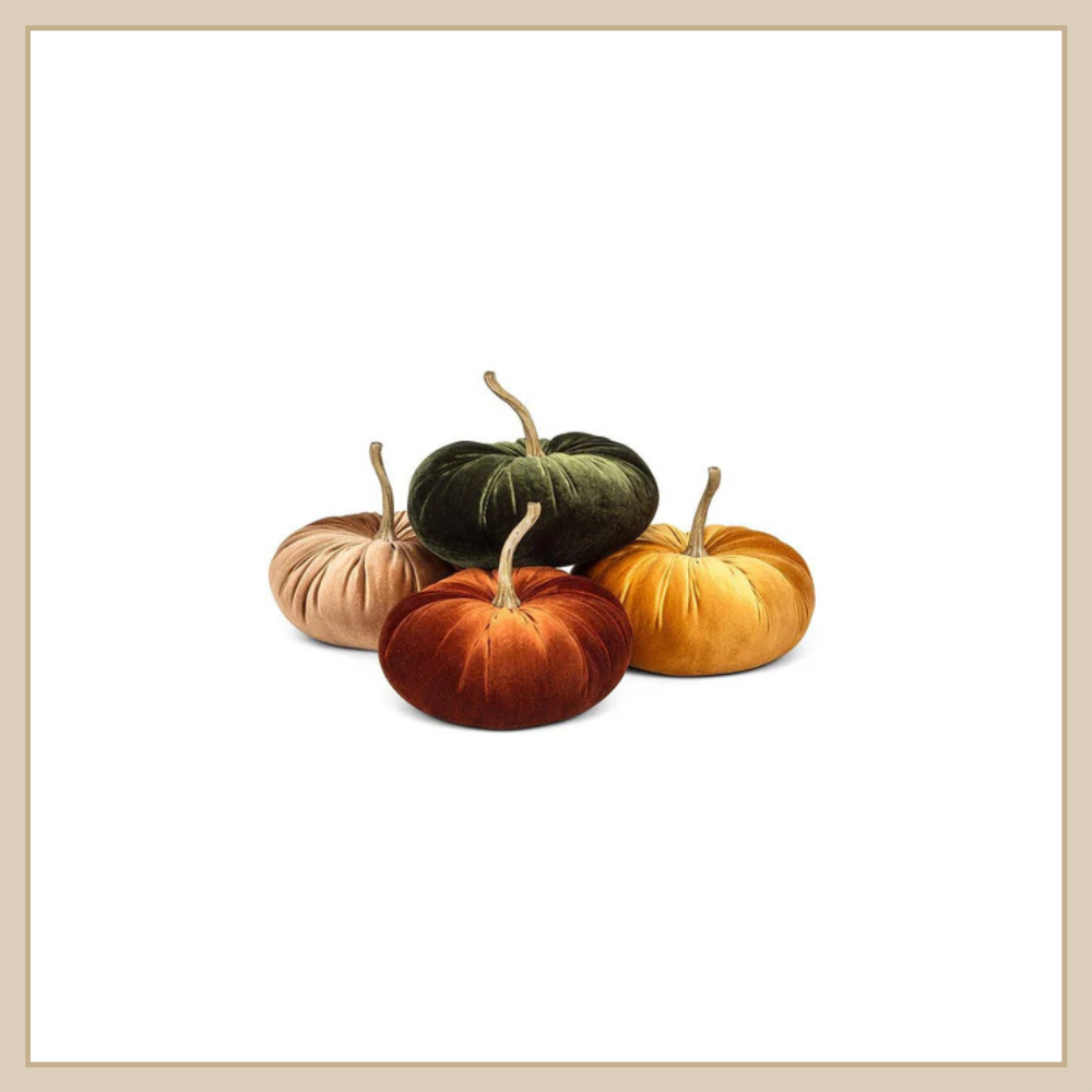 Large Velvet Pumpkin