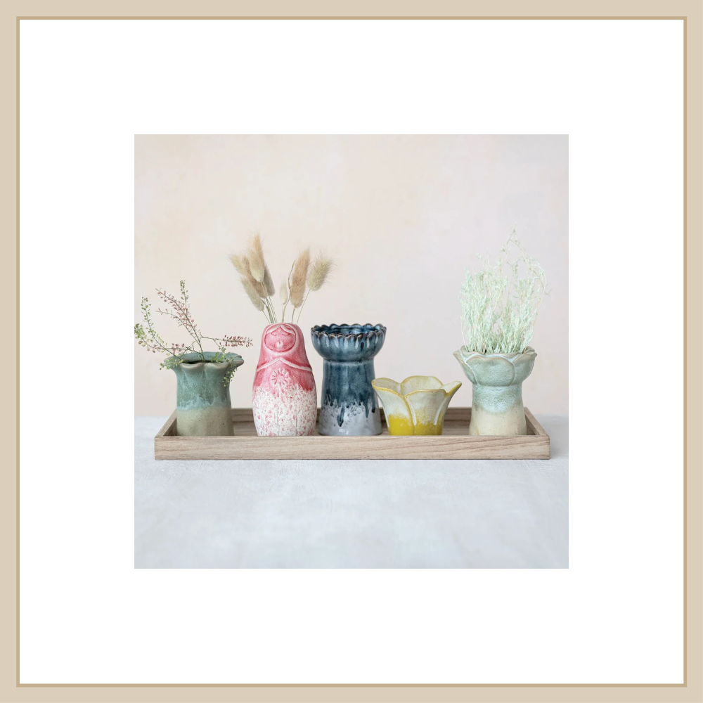 Stoneware Vases / Votive Holders - Envy Paint & Design LTD