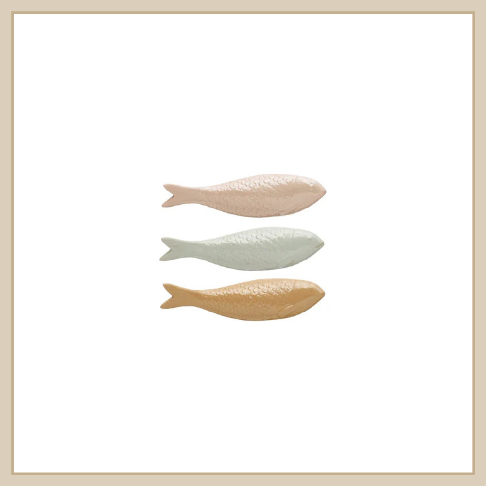 Sculpted Stoneware Fish - Envy Paint & Design LTD