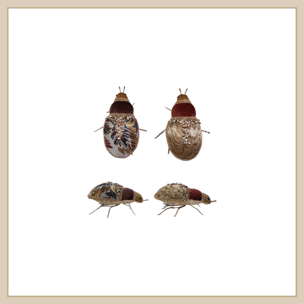 Jacquard & Velvet Bug With Clip