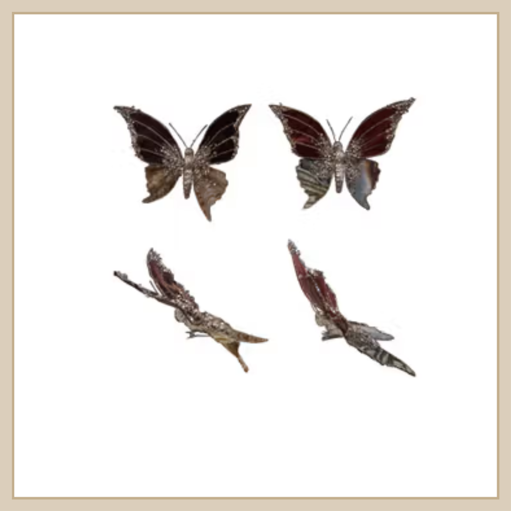 Fabric Butterfly Clip-on Ornament