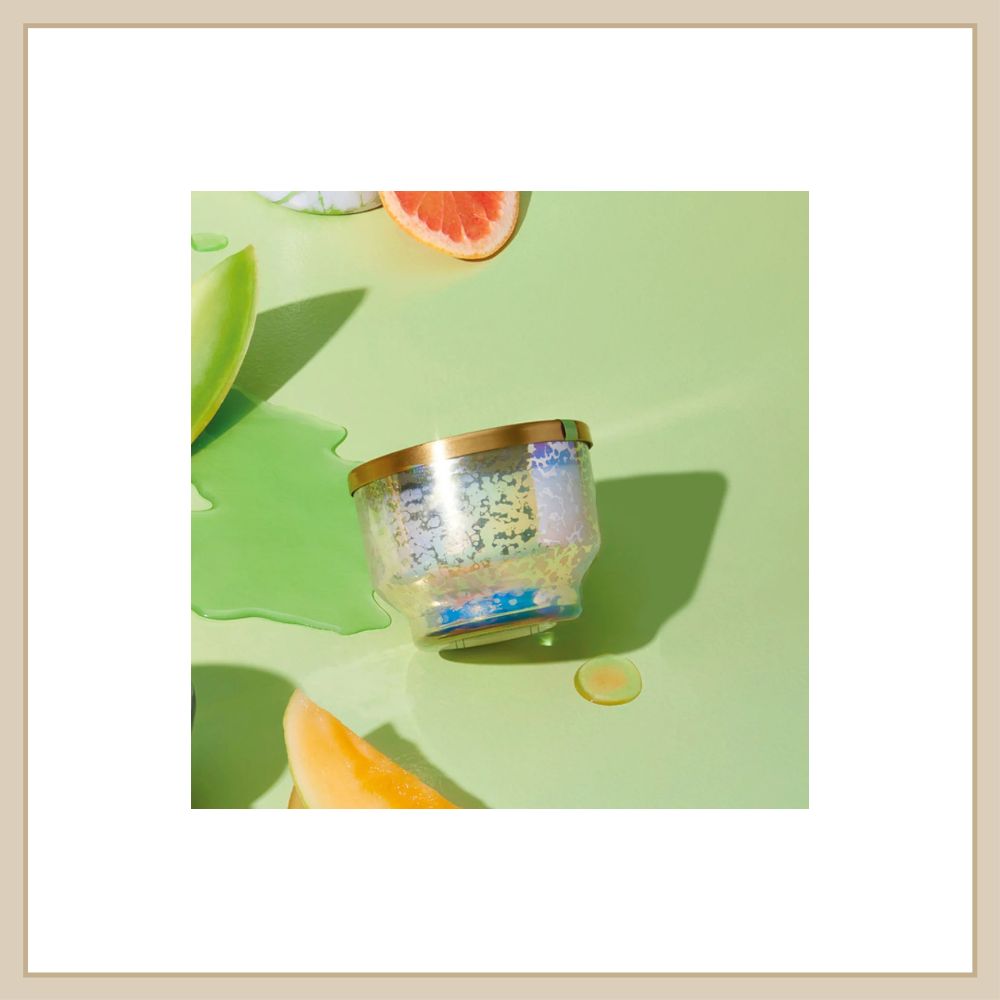10oz Mercury Iridescent Candle Honeydew Crush