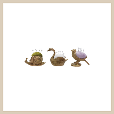 Metal Swan/Bird/Snail Pin Cushion