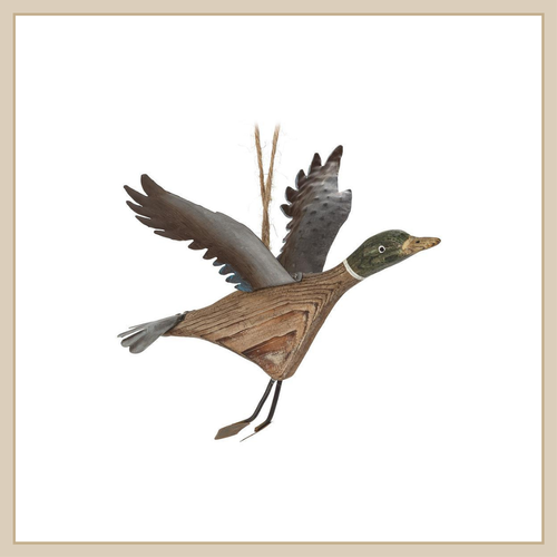 Flying Mallard Duck Ornament