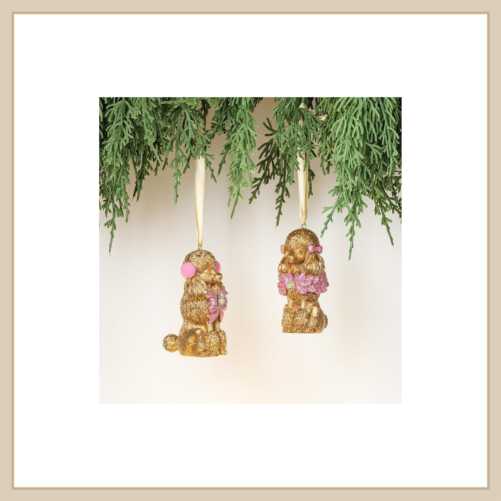 Dress Up Poodle Ornament