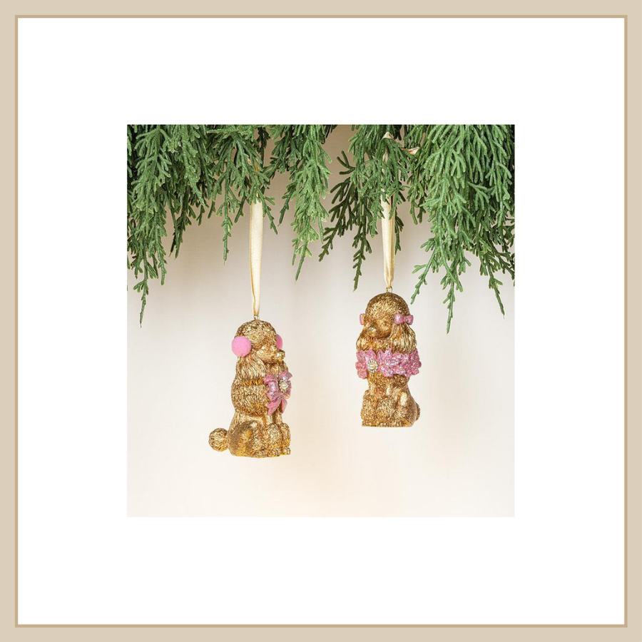 Dress Up Poodle Ornament