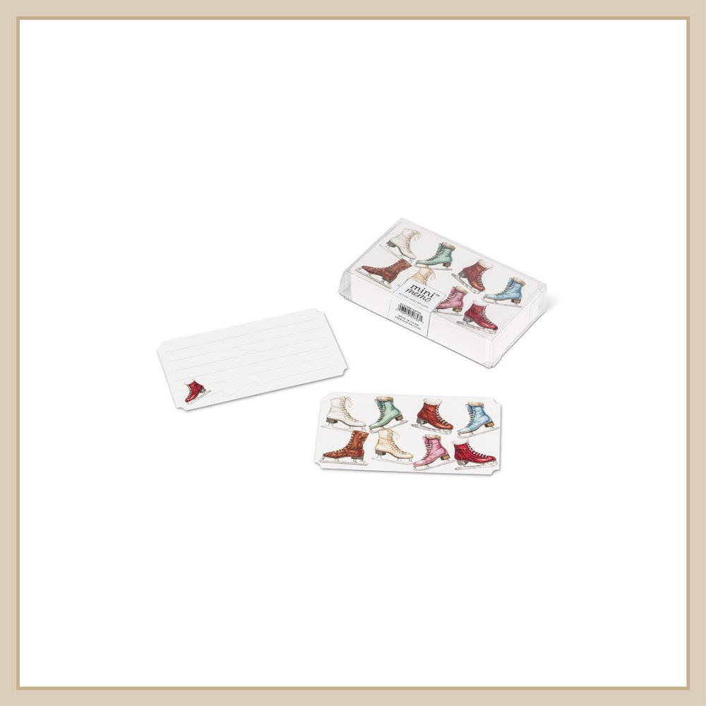 50pc Vintage Skates Mini Note Cards