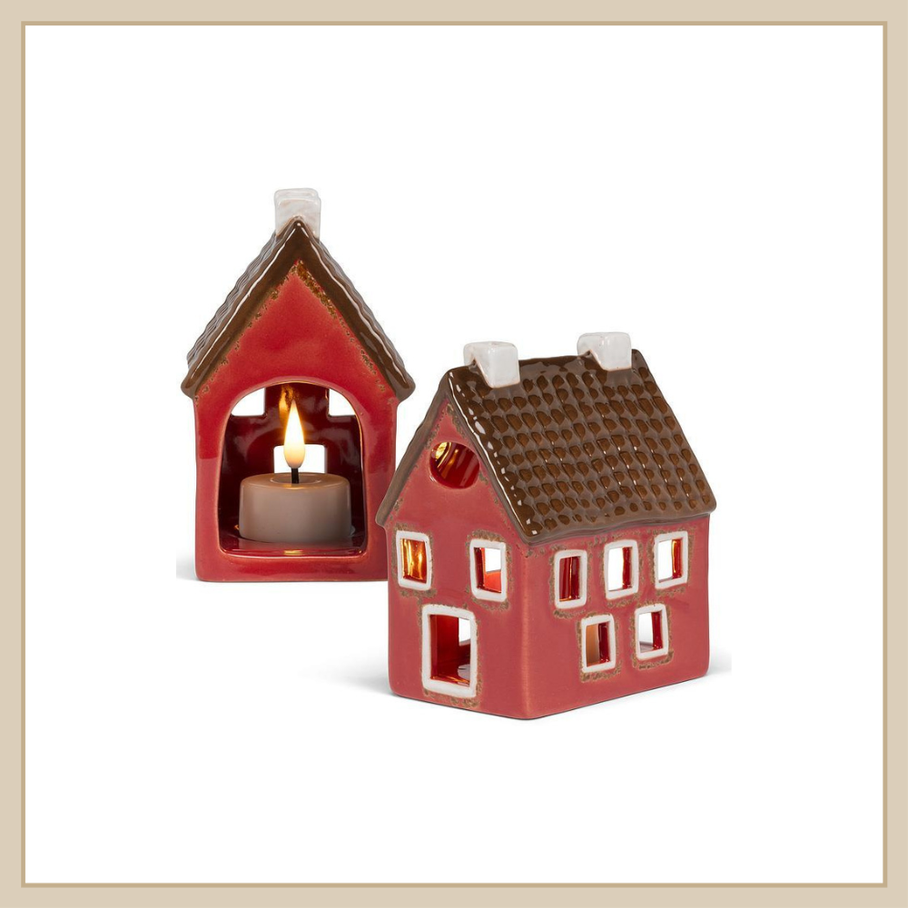Large Long Red House w/ Windows