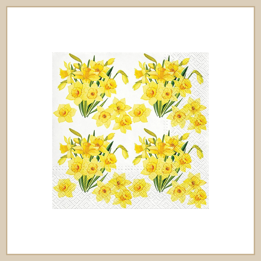 Large Daffodils Bouquet Napkins 20pk