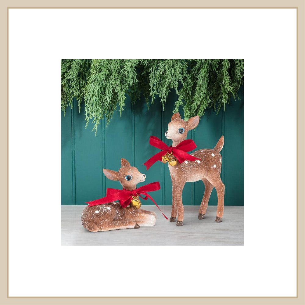 Vintage Look Deer Set of 2