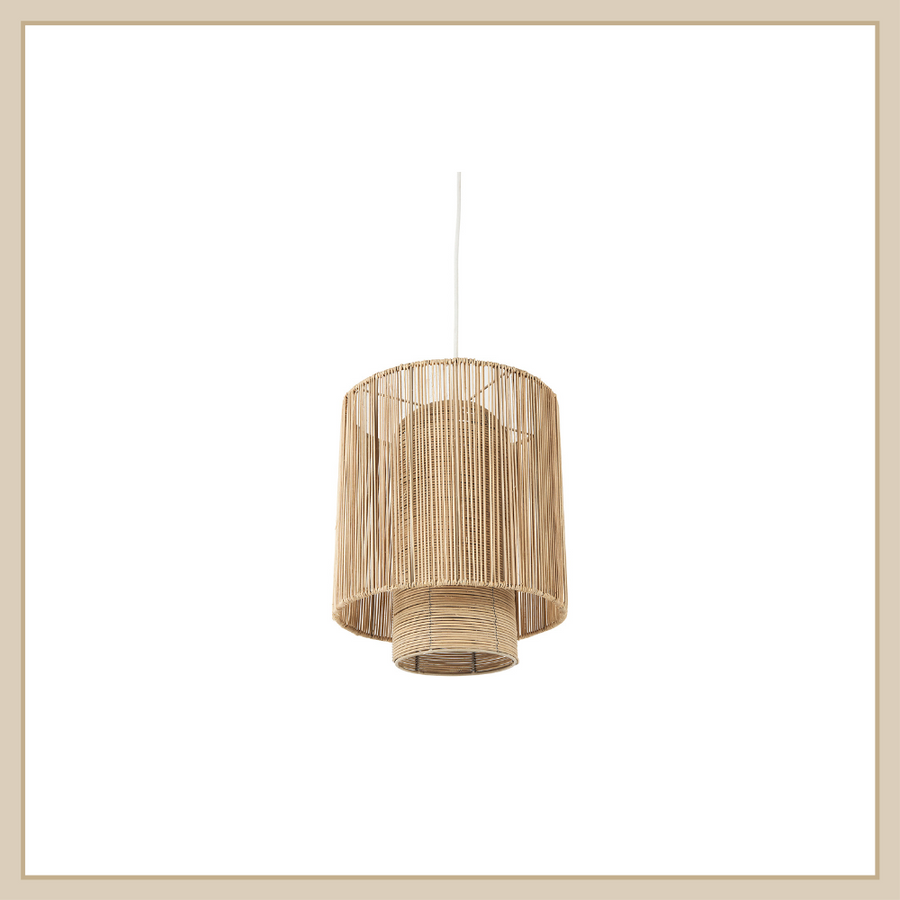 Mercana Aviario Natural Cane Pendant Light