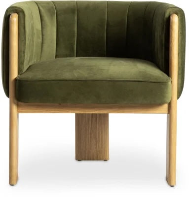 Moe’s Sofi Accent Chair Truly Olive