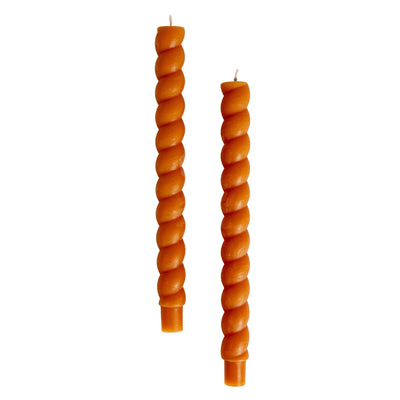 Twisted Taper Candle Box Camel