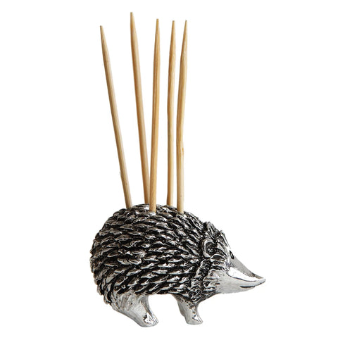 Pewter Hedgehog Toothpick Holder