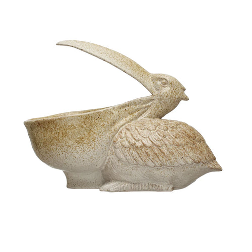 Stoneware Pelican Planter / Container