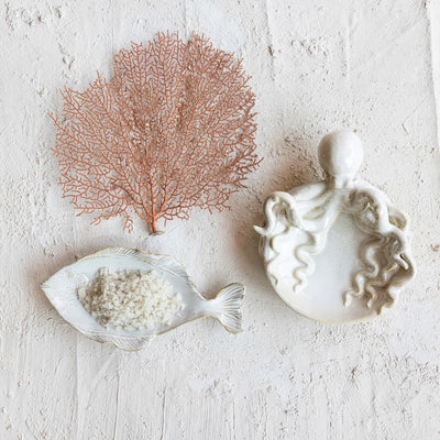 Stoneware Octopus Dish