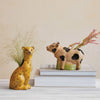 Stoneware Leopard Vase