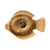 Taper Holder w Embossed Fish Shaped Tray