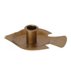Taper Holder w Embossed Fish Shaped Tray
