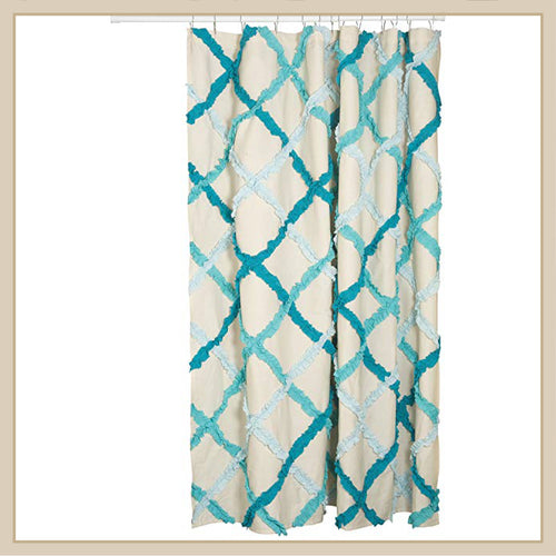 Danica Ruffle Shower Curtain - Envy Paint and Design
