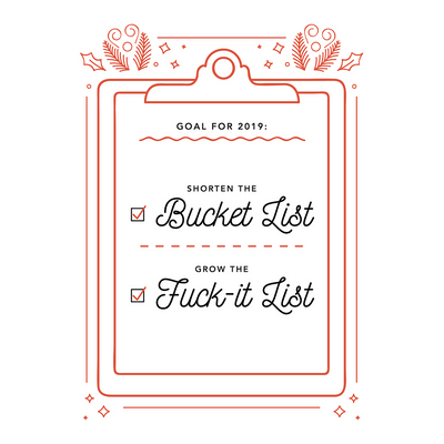Bucket List Greeting Card - Envy Paint and Design