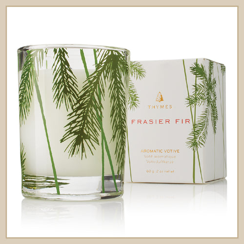 Thymes Frasier Fir Pine Needle Votive Candle - Envy Paint and Design
